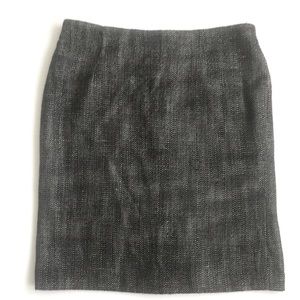 BANANA REPUBLIC Tweed Pencil Skirt 8 Black & White